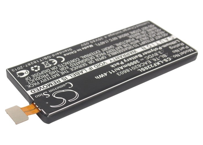 Replacement Battery for LG  F220 – Mobile, SmartPhone – 3000mAh/11.4Wh / 3.8V