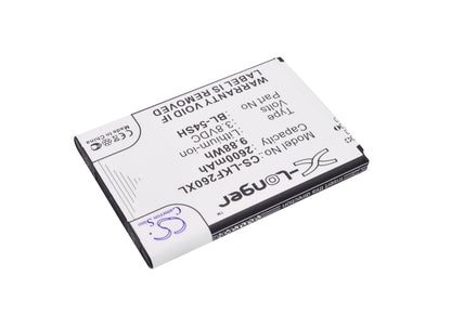 Replacement Battery for LG  Bello 2 – Mobile, SmartPhone – 2600mAh / 9.88Wh / 3.8V