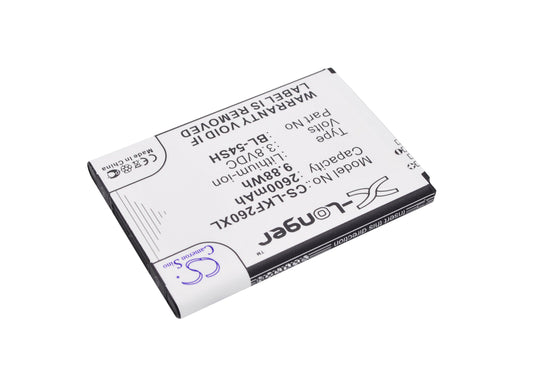 Replacement Battery for LG  Bello 2 – Mobile, SmartPhone – 2600mAh / 9.88Wh / 3.8V