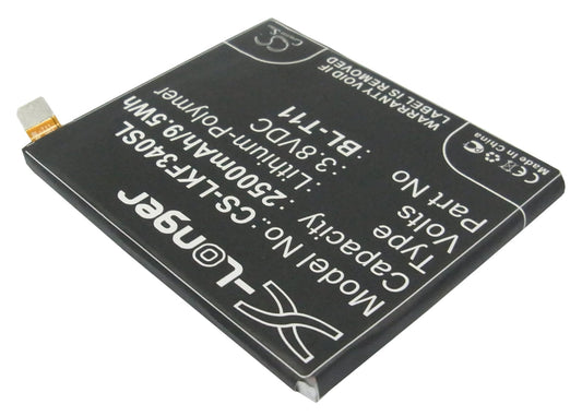 Replacement Battery for LG  F340 – Mobile, SmartPhone – 2500mAh / 9.50Wh / 3.8V