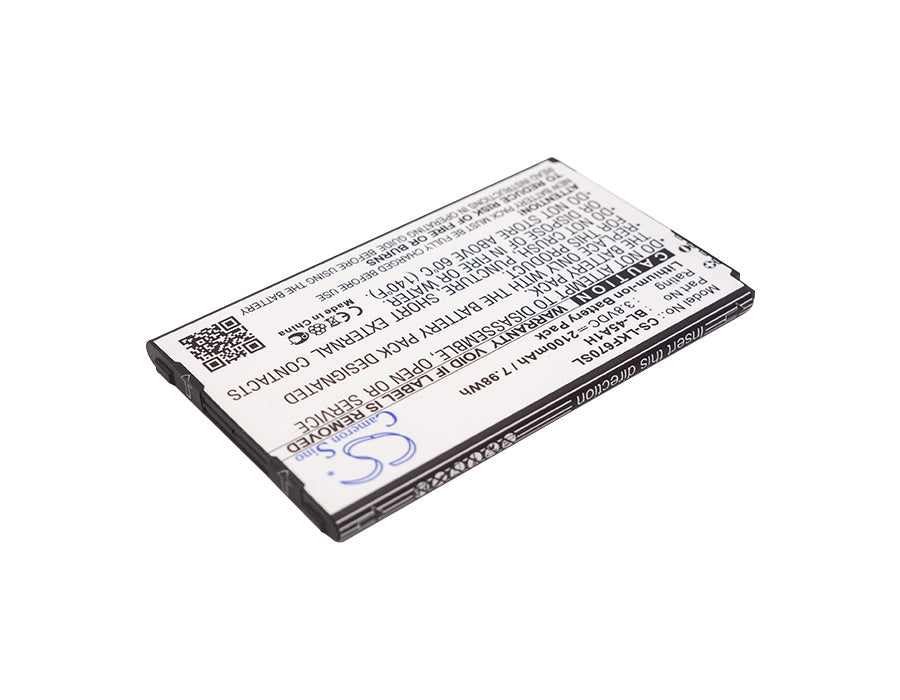 Replacement Battery for LG  F670 – Mobile, SmartPhone – 2100mAh / 7.98Wh / 3.8V