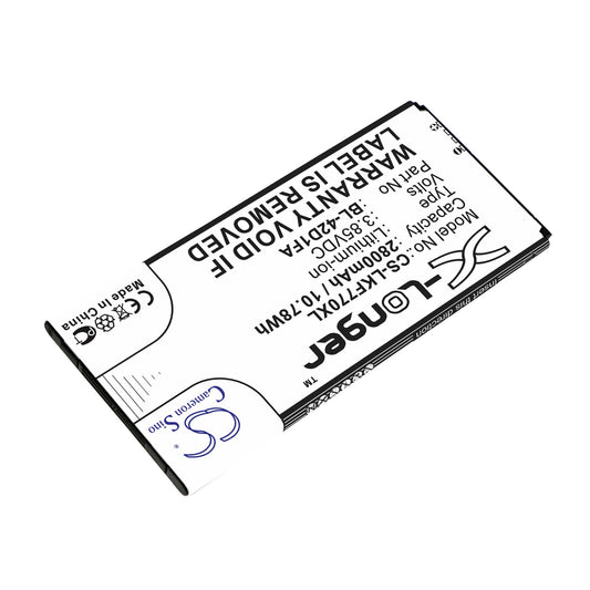 Replacement Battery for LG  F770S – Mobile, SmartPhone – 2800mAh / 10.78Wh / 3.85V