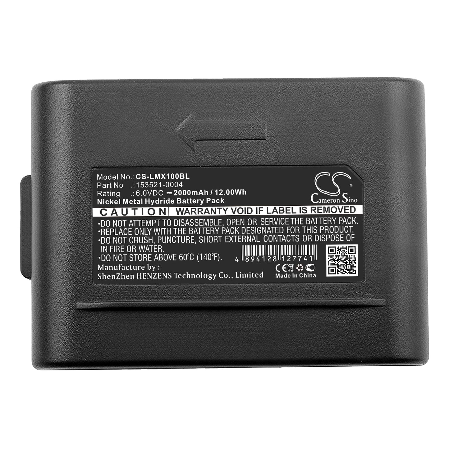 Replacement Battery for LXE  MX1 – Barcode Scanner – 2000mAh / 12.00Wh / 6.0V