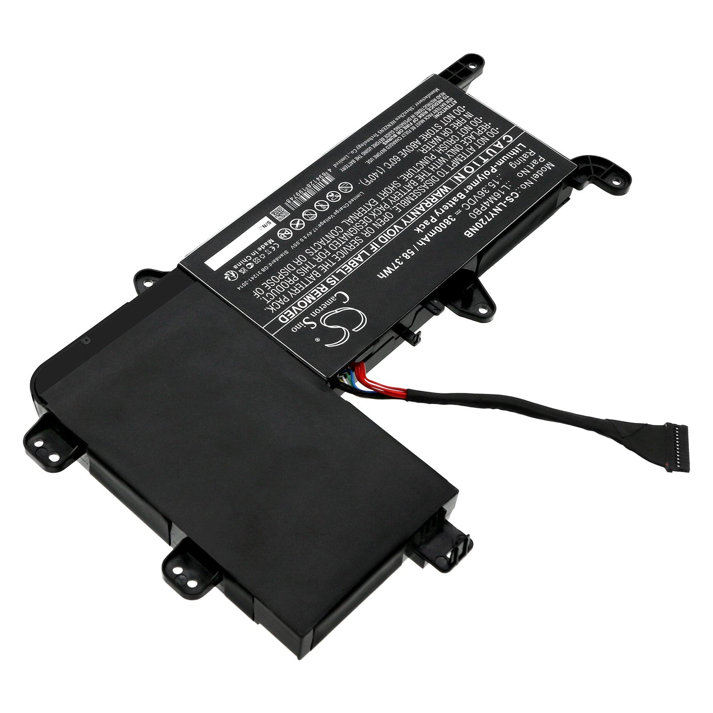 Replacement Battery for Lenovo  Legion Y720 15IKB 80VR002EMH – Notebook, Laptop – 3800mAh / 58.37Wh / 15.36V