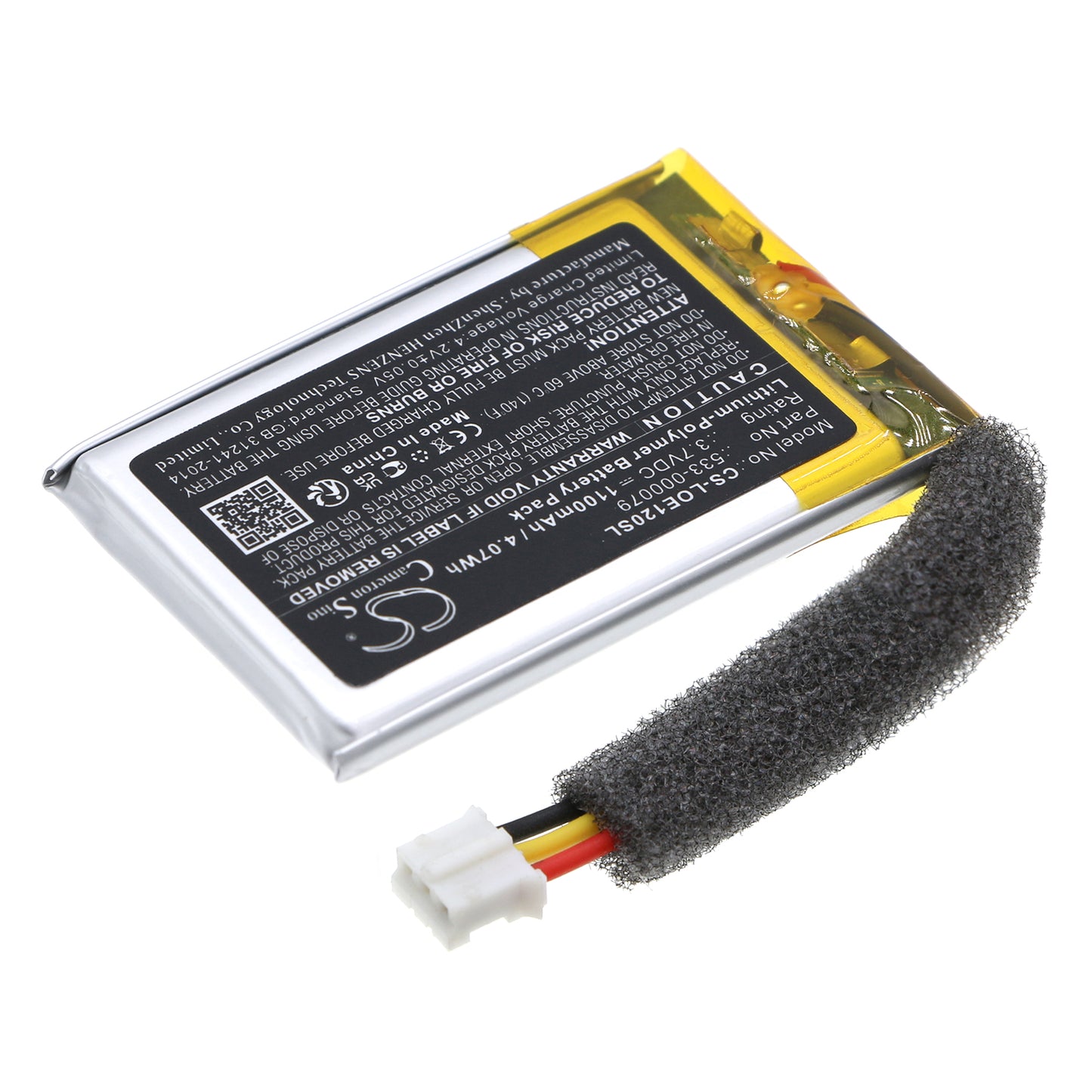 Replacement Battery for Logitech  S-00120 – 1100mAh / 4.07Wh