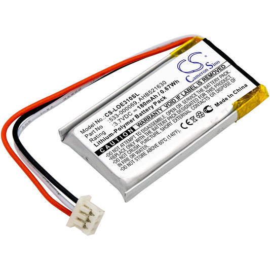 Replacement Battery for Logitech  A-00031 – Wireless Headset – 180mAh / 0.67Wh / 3.7V