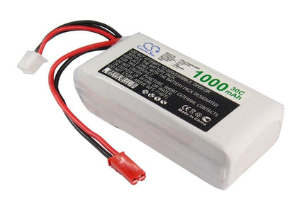 Replacement Battery for RC  CS-LP1003C30RT – Heli/Airplane – 1000mAh / 11.10Wh / 11.1V