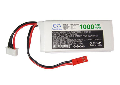 Replacement Battery for RC  CS-LP1003C30RT – Heli/Airplane – 1000mAh / 11.10Wh / 11.1V