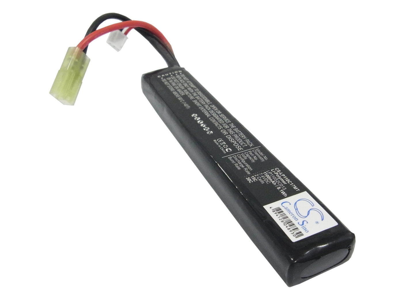 Replacement Battery for Airsoft Guns  CS-LP110C17MT – Airsoft Guns – 1100mAh / 8.14Wh / 7.4V