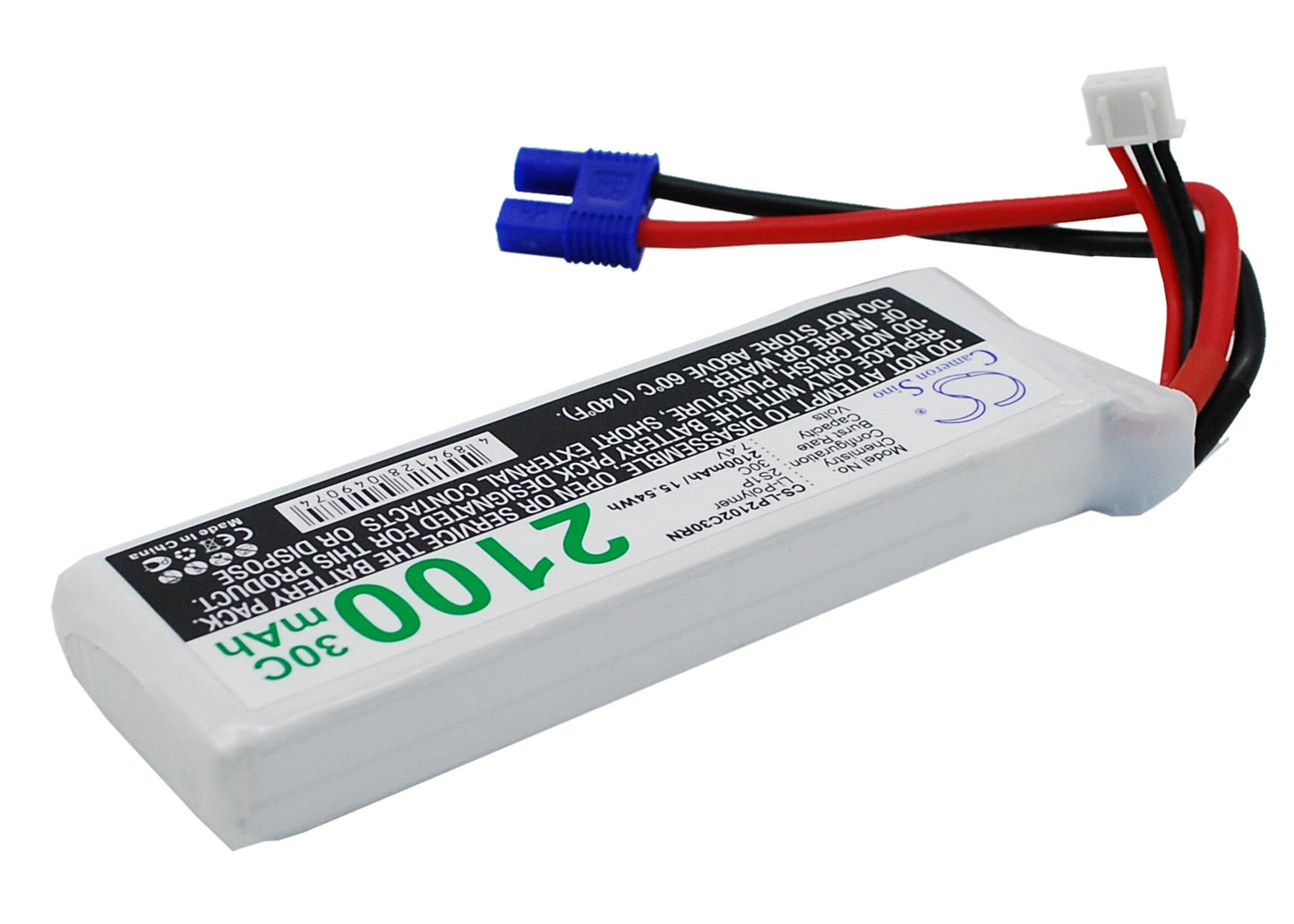 Replacement Battery for RC  CS-LP2102C30RN – Drones – 2100mAh / 15.54Wh / 7.4V