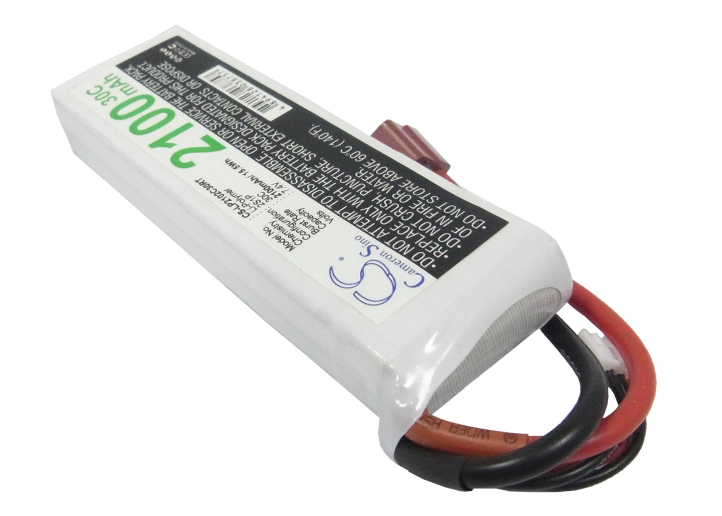 Replacement Battery for RC  CS-LP2102C30RT – Cars – 2100mAh / 15.54Wh / 7.4V