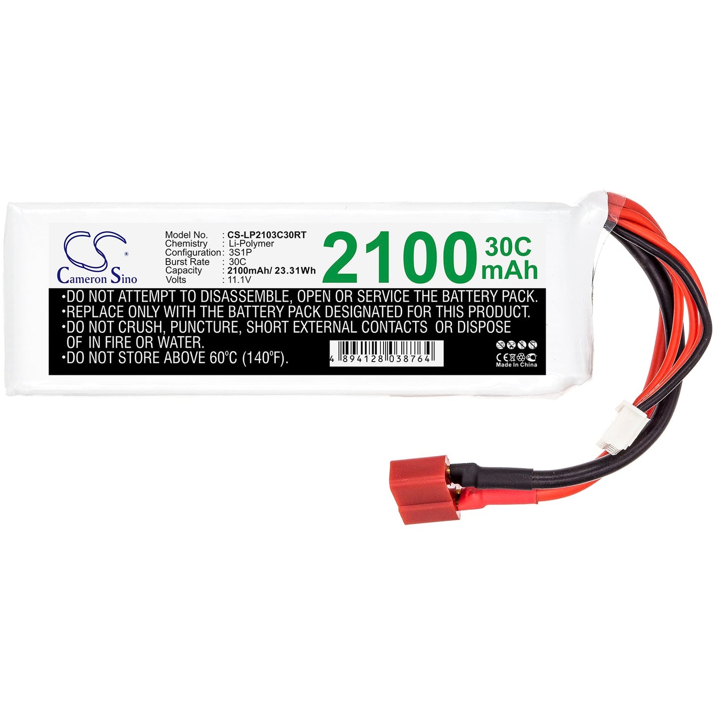 Replacement Battery for RC  CS-LP2103C30RT – Remote control  – 2100mAh / 23.31Wh / 11.1V