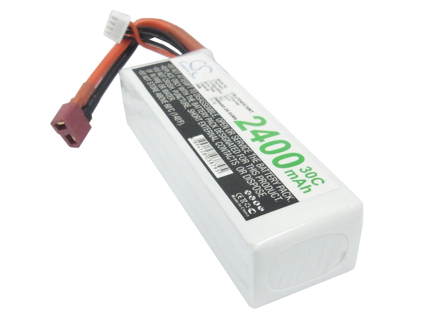 Replacement Battery for RC  CS-LP2403C30RT – Heli/Airplane – 2400mAh / 26.64Wh / 11.1V