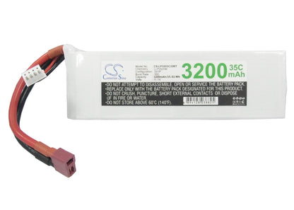Replacement Battery for RC  CS-LP3203C35RT – Heli/Airplane – 3200mAh / 35.52Wh / 11.1V