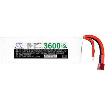 Replacement Battery for RC  CS-LP3604C35RT – Cars – 3600mAh / 53.28Wh / 14.8V