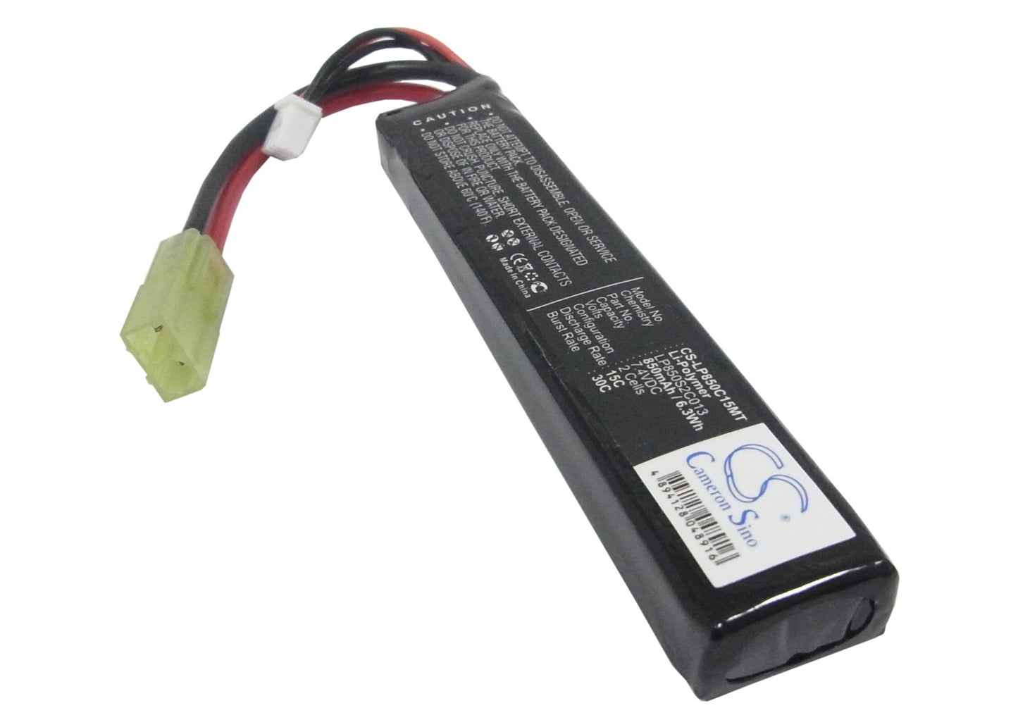Replacement Battery for Airsoft Guns  CS-LP850C15MT – Airsoft Guns – 850mAh / 6.29Wh / 7.4V