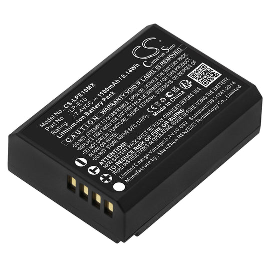 Replacement Battery for Canon  DS126291 – Camera – 1100mAh / 8.14Wh / 7.4V