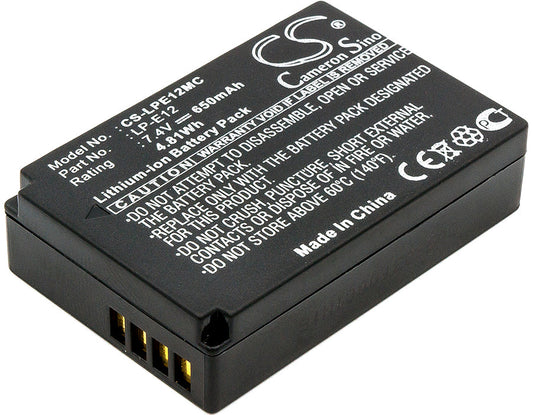 Replacement Battery for Canon  EOS 100D – Camera – 650mAh / 4.81Wh / 7.4V