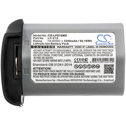 Replacement Battery for Canon  1D Mark 3 – Camera – 3350mAh / 36.18Wh / 10.8V