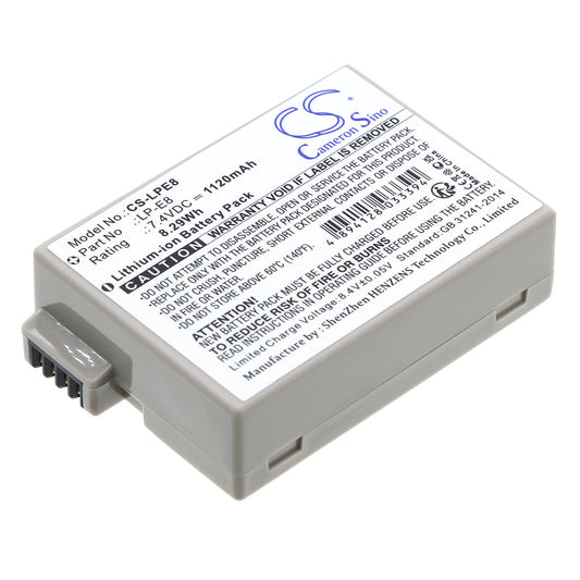 Replacement Battery for Canon  EF-S – Camera – 1120mAh/8.29Wh / 7.4V