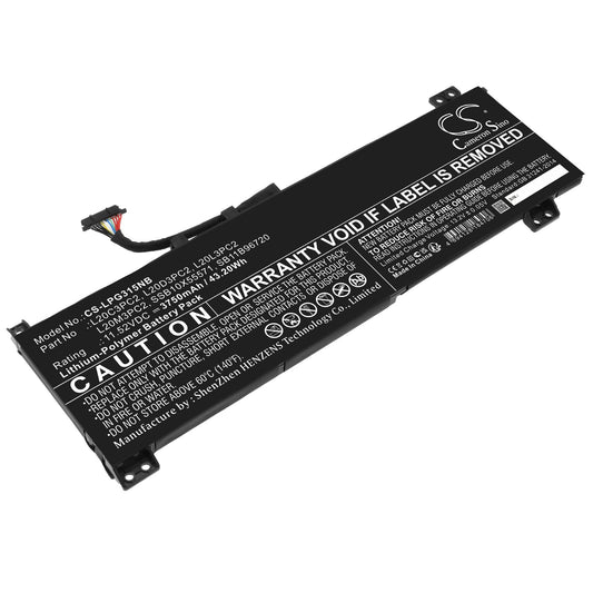 Replacement Battery for Lenovo  IdeaPad 3 Gaming 15ACH6 82K201 – Notebook, Laptop – 3750mAh / 43.20Wh / 11.52V