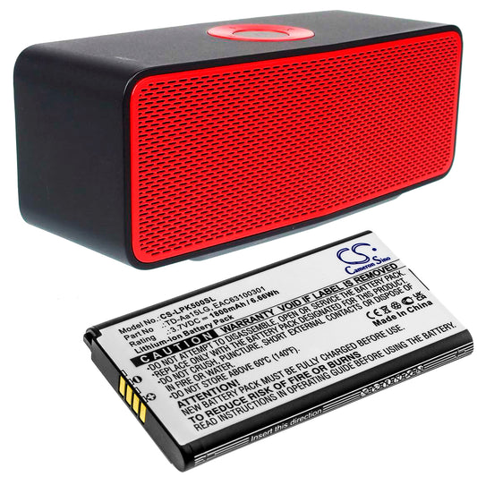 Replacement Battery for LG  Music Flow P5 – 1800mAh / 6.66Wh