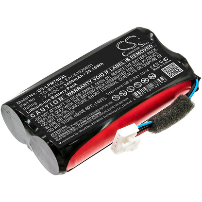 Replacement Battery for LG  Music Flow P7 – 3400mAh / 25.16Wh