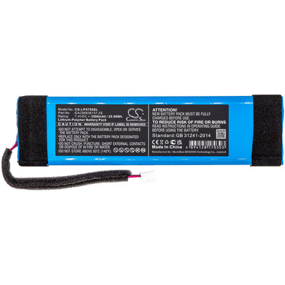 Replacement Battery for LG  XBOOM Go PL7 – 3500mAh / 25.90Wh