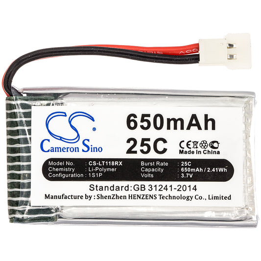 Replacement Battery for Cheerson CX-30W – 650mAh / 2.41Wh