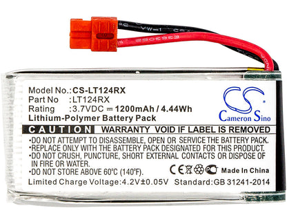 Replacement Battery for SYMA  X5HC – FPV – 1200mAh / 4.44Wh / 3.7V