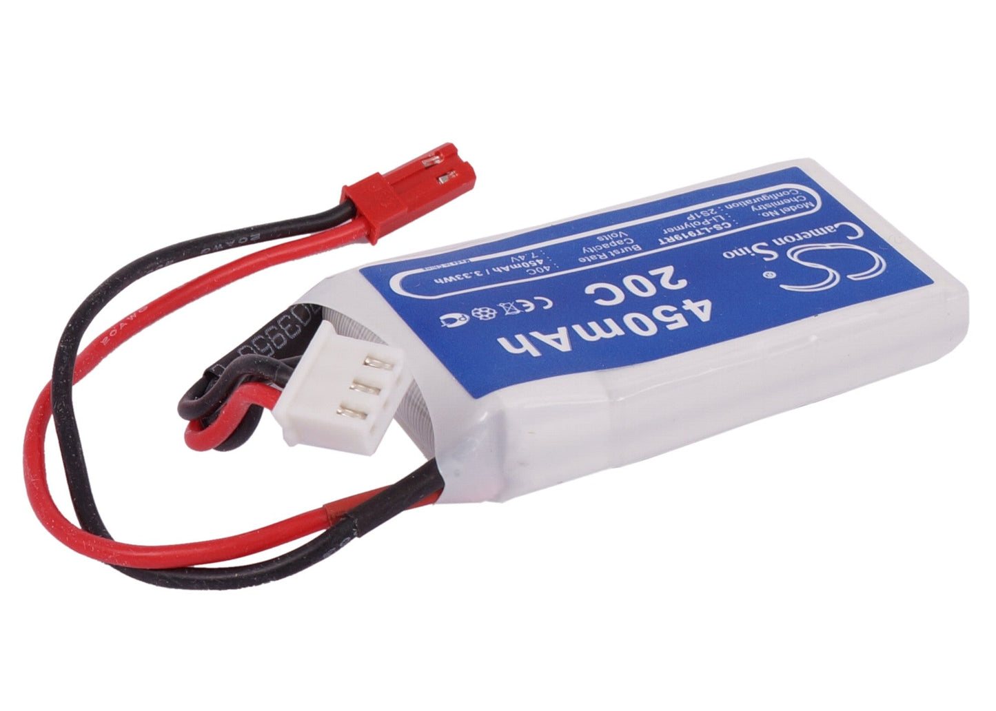 Replacement Battery for RC  CS-LT919RT – Remote control  – 450mAh / 3.33Wh / 7.4V