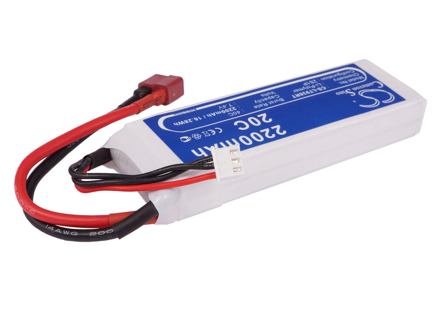 Replacement Battery for RC  CS-LT938RT – Cars – 2200mAh / 16.28Wh / 7.4V