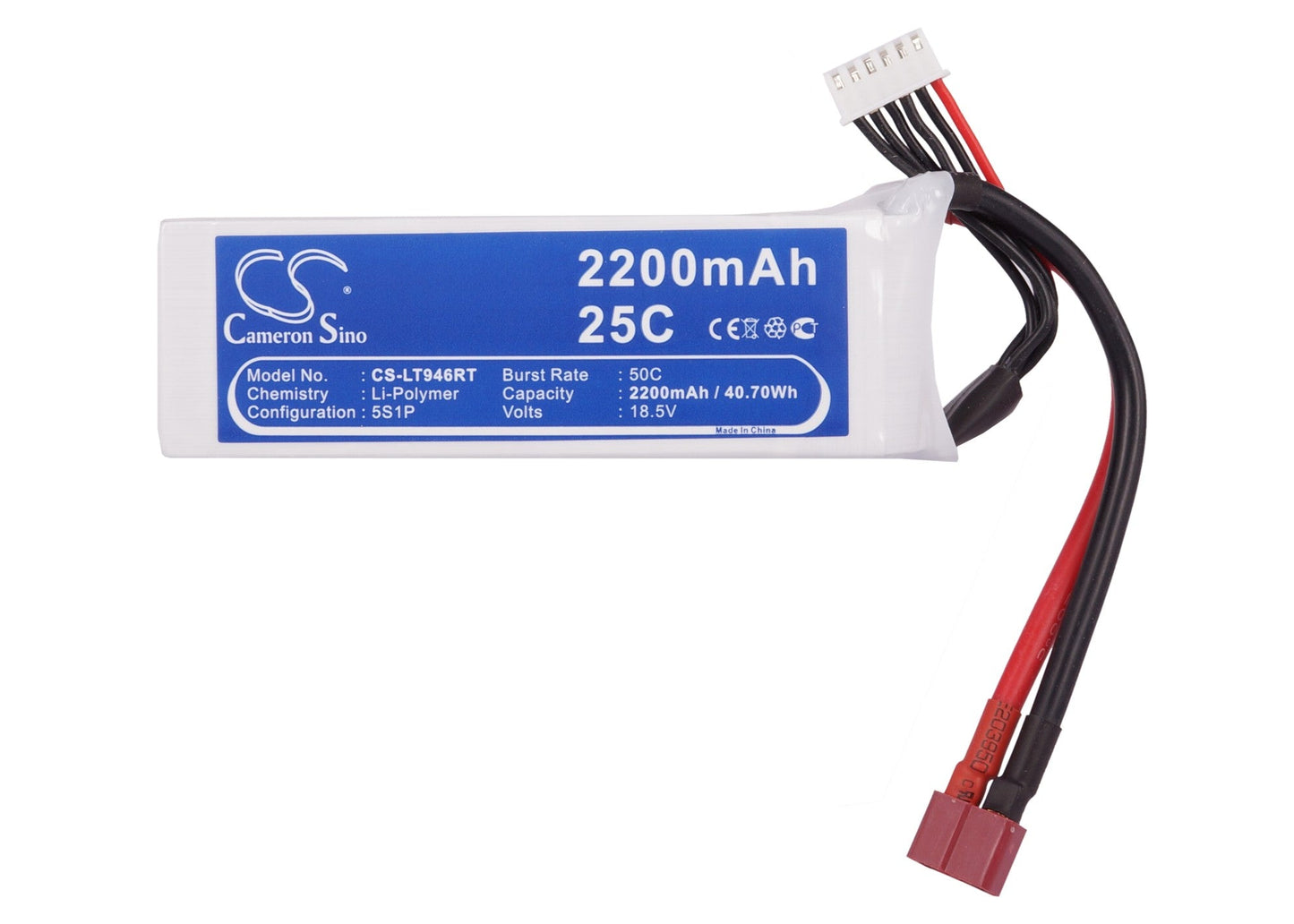 Replacement Battery for RC  CS-LT946RT – Heli/Airplane – 2200mAh / 40.70Wh / 18.5V
