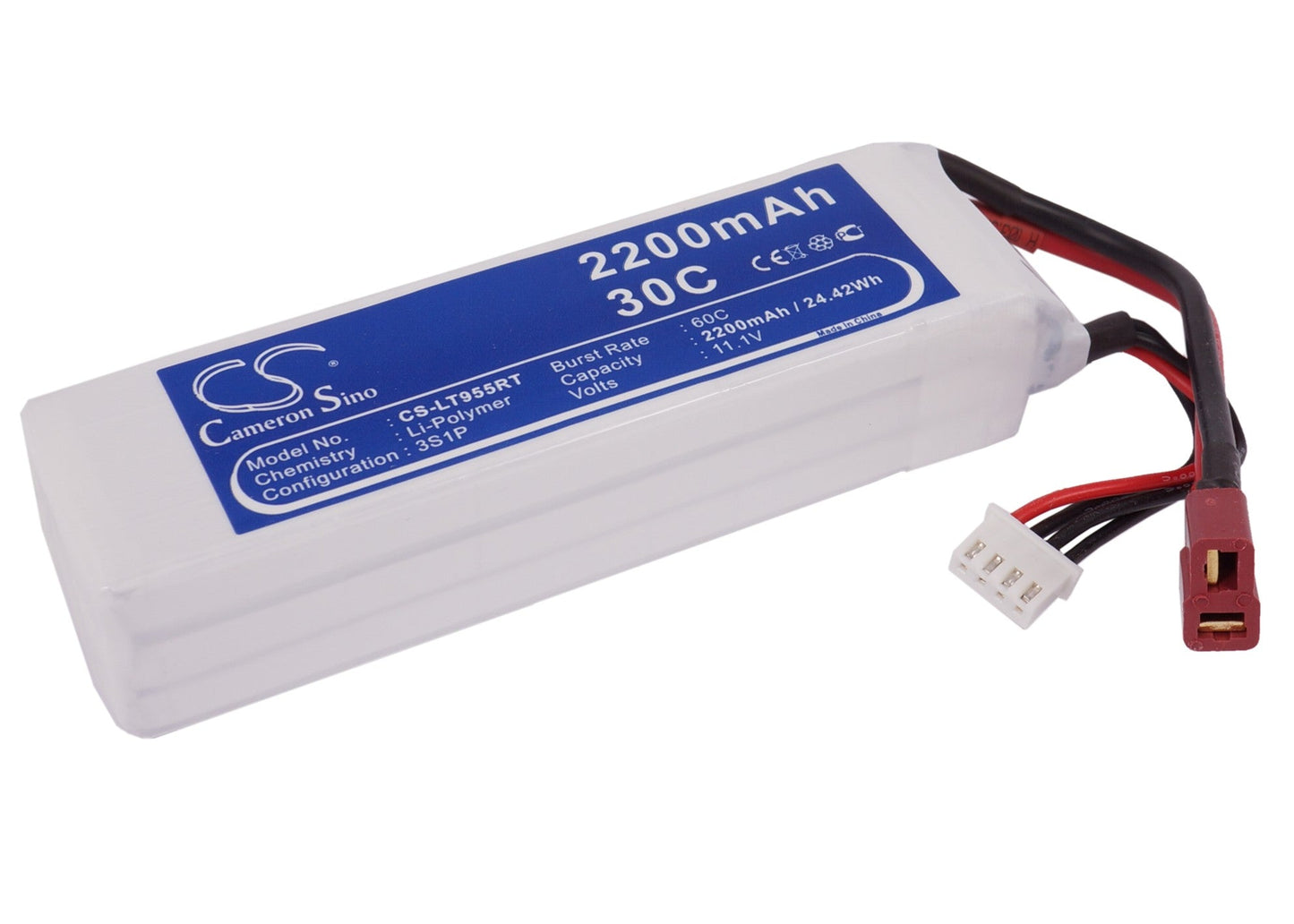 Replacement Battery for RC  CS-LT955RT – Cars – 2200mAh / 24.42Wh / 11.1V