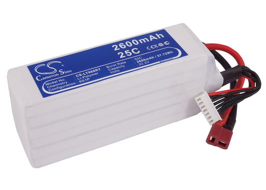 Replacement Battery for RC  CS-LT968RT – FPV – 2600mAh / 57.72Wh / 22.2V