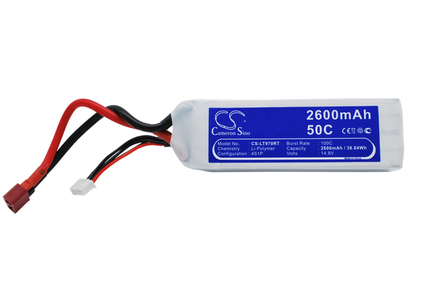 Replacement Battery for RC  CS-LT970RT – FPV – 2600mAh / 38.48Wh / 14.8V
