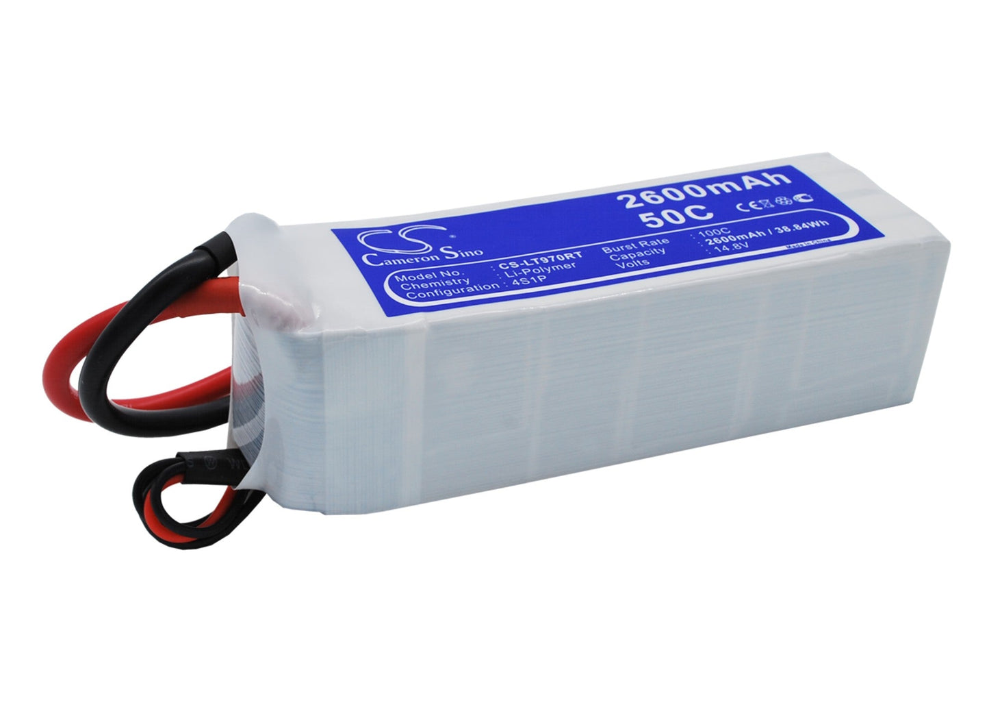 Replacement Battery for RC  CS-LT970RT – Heli/Airplane – 2600mAh / 38.48Wh / 14.8V