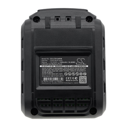 Replacement Battery for LUX-TOOLS  ABS-12-Li – Power Tools – 1500mAh / 18.00Wh / 12.0V