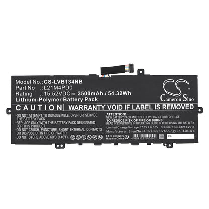 Replacement Battery for Lenovo  ThinkBook 13s G4 ARB 21AS0005P – Notebook, Laptop – 3500mAh / 54.32Wh / 15.52V