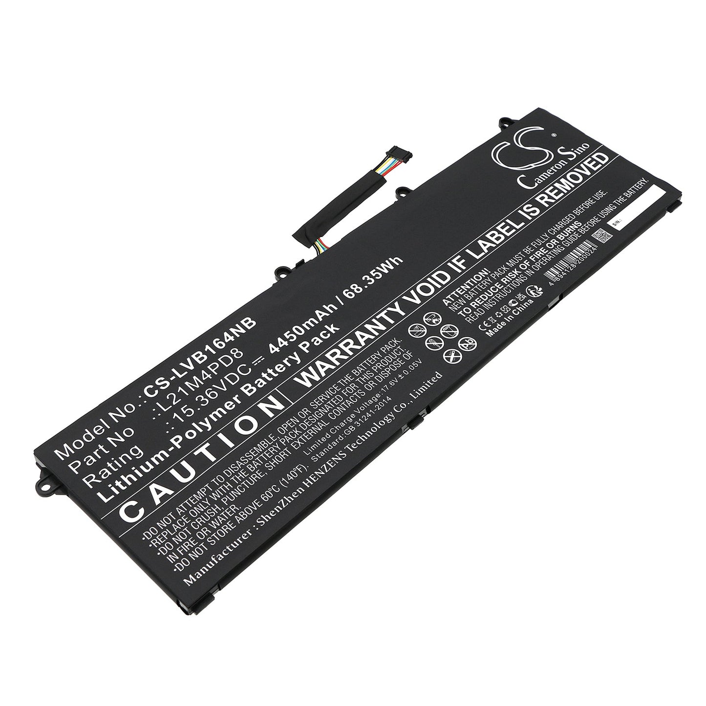 Replacement Battery for Lenovo  ThinkBook 16 G4 ARA 21D10003KR – Notebook, Laptop – 4450mAh / 68.35Wh / 15.36V