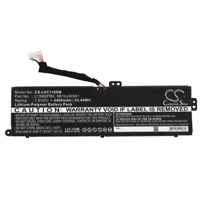 Replacement Battery for Lenovo  100S-11IBY – Notebook, Laptop – 4400mAh / 33.44Wh / 7.6V