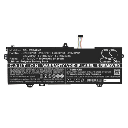 Replacement Battery for Lenovo  14e Chromebook Gen 2 82M1000FU – Notebook, Laptop – 4800mAh / 55.30Wh / 11.52V