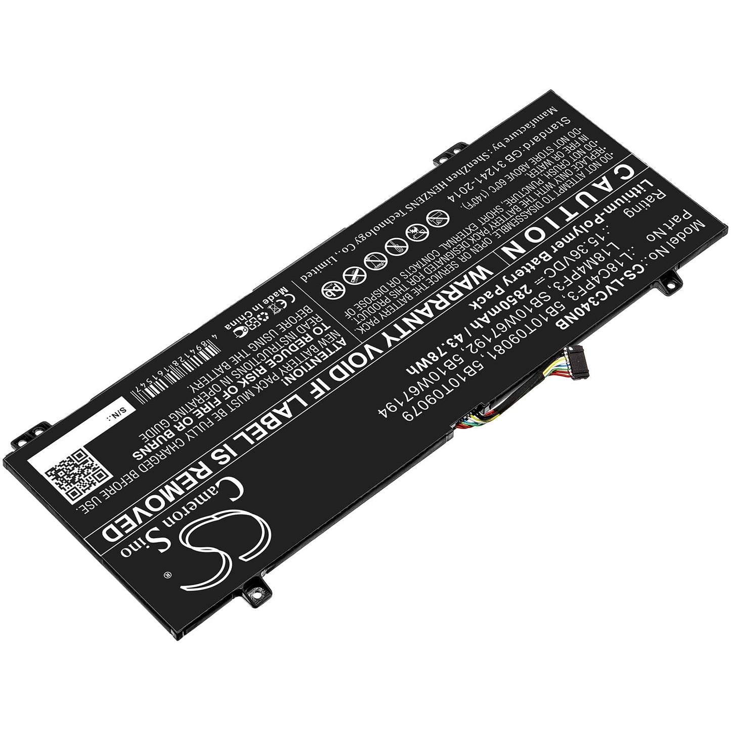 Replacement Battery for Lenovo  IdeaPad C340-14API – Notebook, Laptop – 2850mAh / 43.78Wh / 15.36V