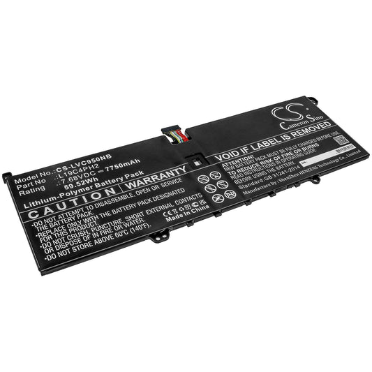 Replacement Battery for Lenovo  Yoga C950 – Notebook, Laptop – 7750mAh / 59.52Wh / 7.68V