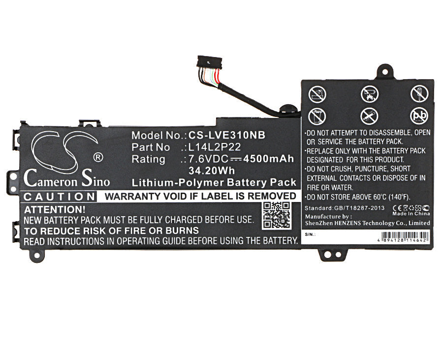 Replacement Battery for Lenovo  E31 – Notebook, Laptop – 4500mAh / 34.20Wh / 7.6V