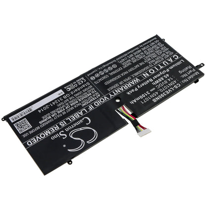 Replacement Battery for Lenovo  ThinkPad X1 Carbon – Notebook, Laptop – 3100mAh / 45.88Wh / 14.8V