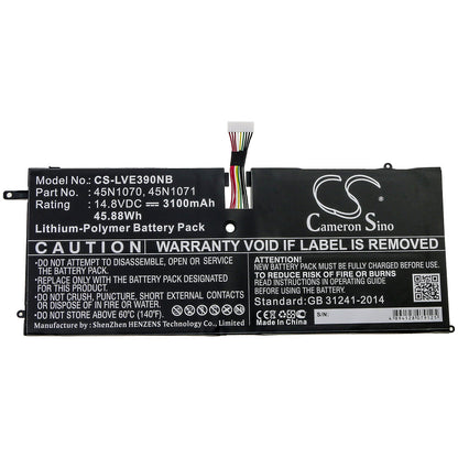 Replacement Battery for Lenovo  ThinkPad X1 Carbon – Notebook, Laptop – 3100mAh / 45.88Wh / 14.8V
