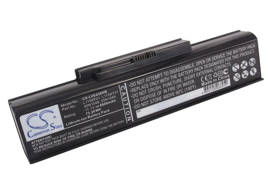 Replacement Battery for Lenovo  ThinkPad Edge E43A – Notebook, Laptop – 6600mAh / 73.26Wh / 11.1V