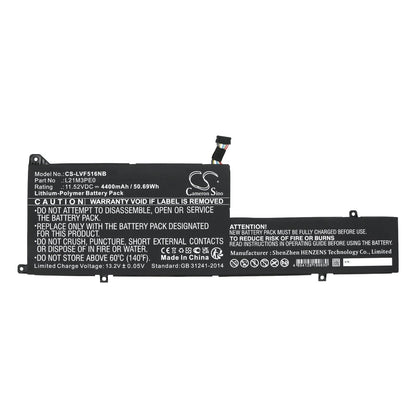 Replacement Battery for Lenovo  IdeaPad Flex 5 14ABR8 82XX000D – Notebook, Laptop – 4400mAh / 50.69Wh / 11.52V