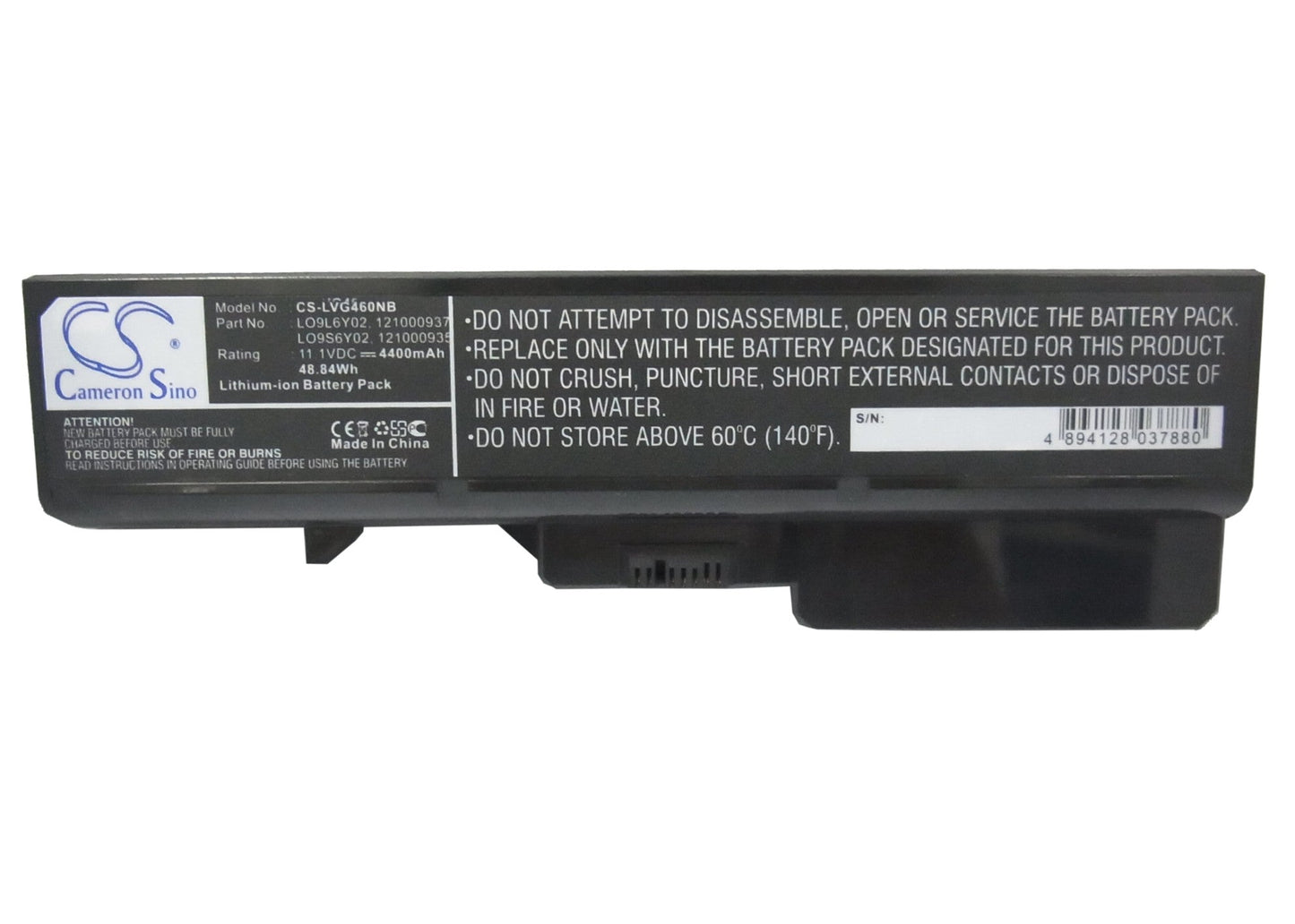 Replacement Battery for Lenovo  IdeaPad B470 – Notebook, Laptop – 4400mAh/48.84Wh / 11.1V
